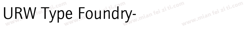 URW Type Foundry字体转换